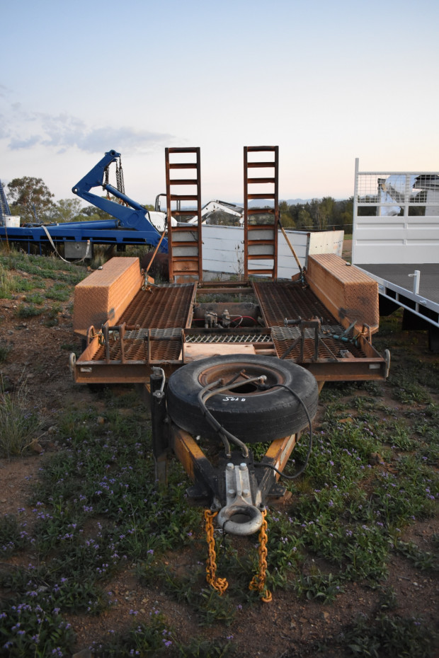 1995 THOMPSON TAG/PLANT(WITH RAMPS) TRAILER B/D COMBINATION TANDEM AXLE PLANT TRAILER