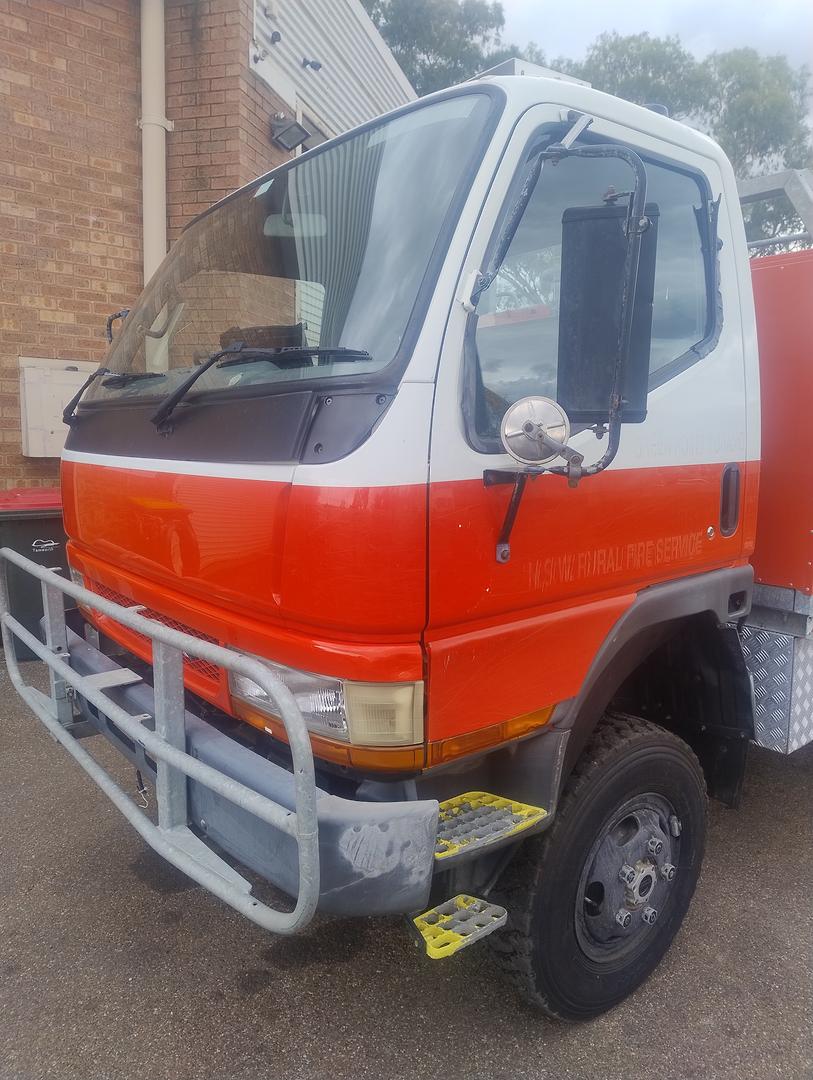 2003 MITSUBISHI CANTER FG FG649 4x4 SWB 5 SP MANUAL FIRE TRUCK