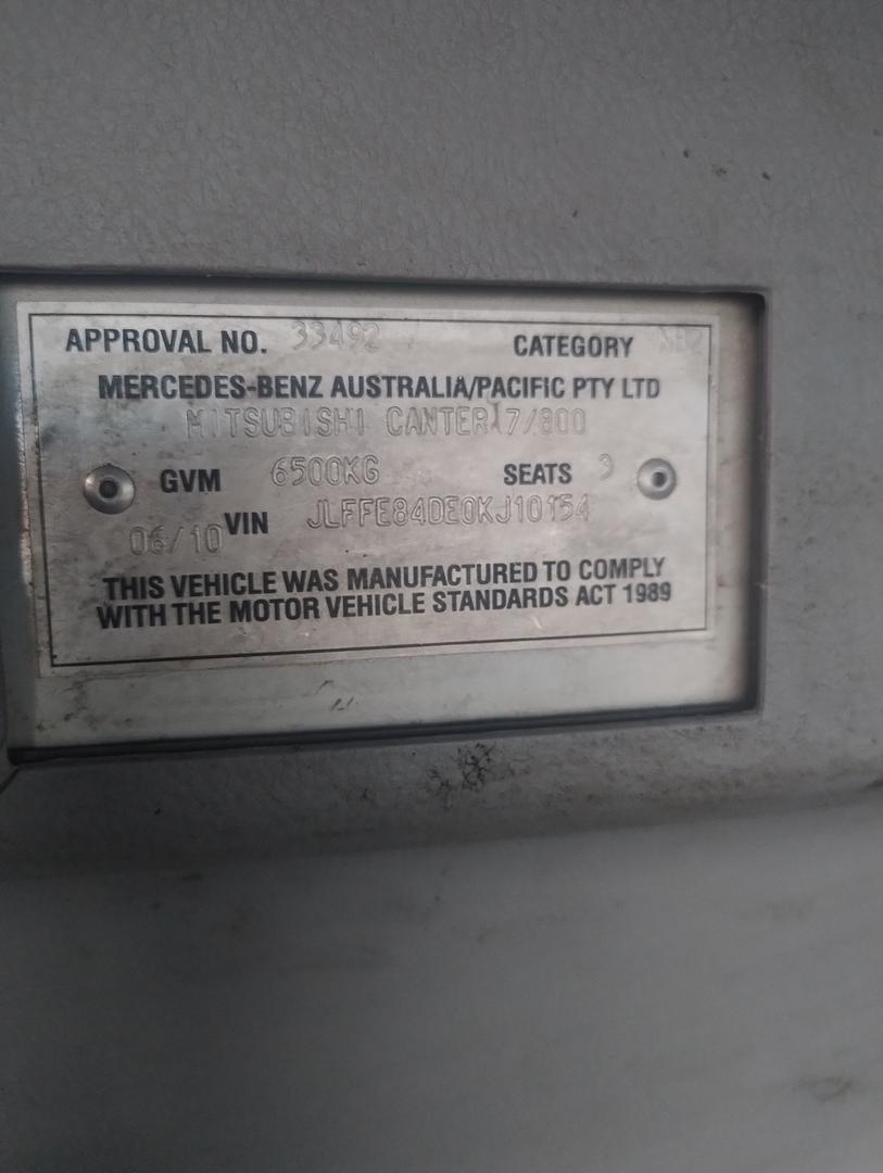 2010 MITSUBISHI CANTER FE84DE 3.5 SERVICE TRUCK