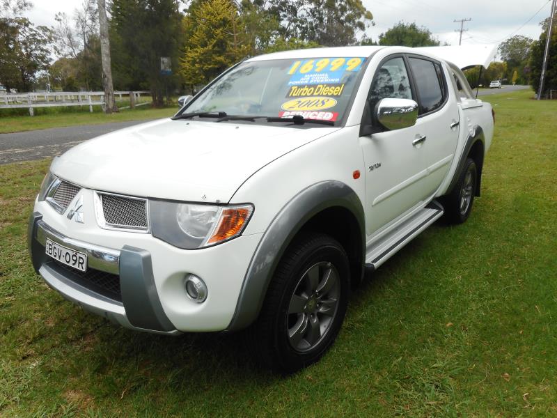 2008 MITSUBISHI TRITON ML MY08 5 SP MANUAL DOUBLE CAB UTILITY