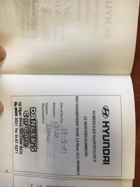 2000 HYUNDAI ACCENT GLS LC