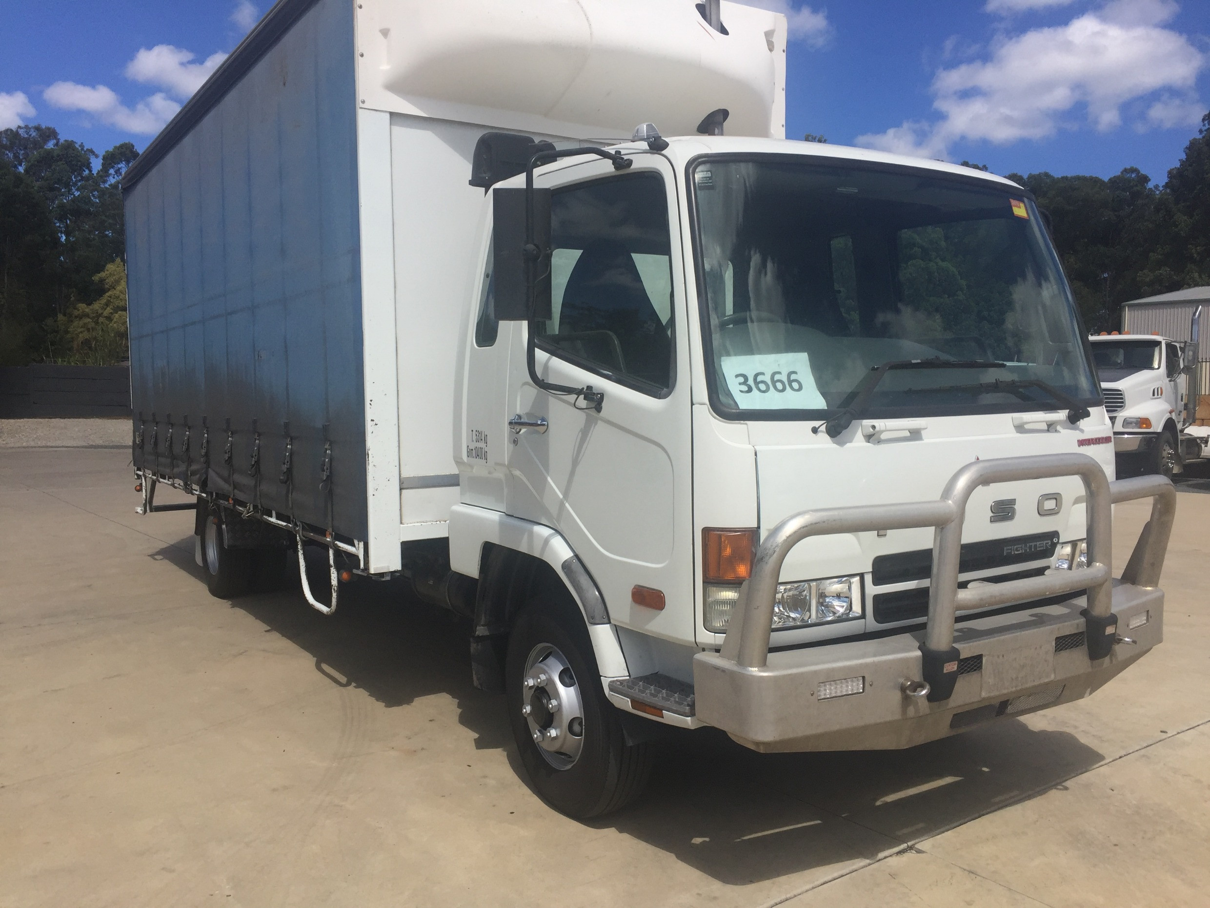 2006 FUSO FK617 MANUAL CURTAINSIDER