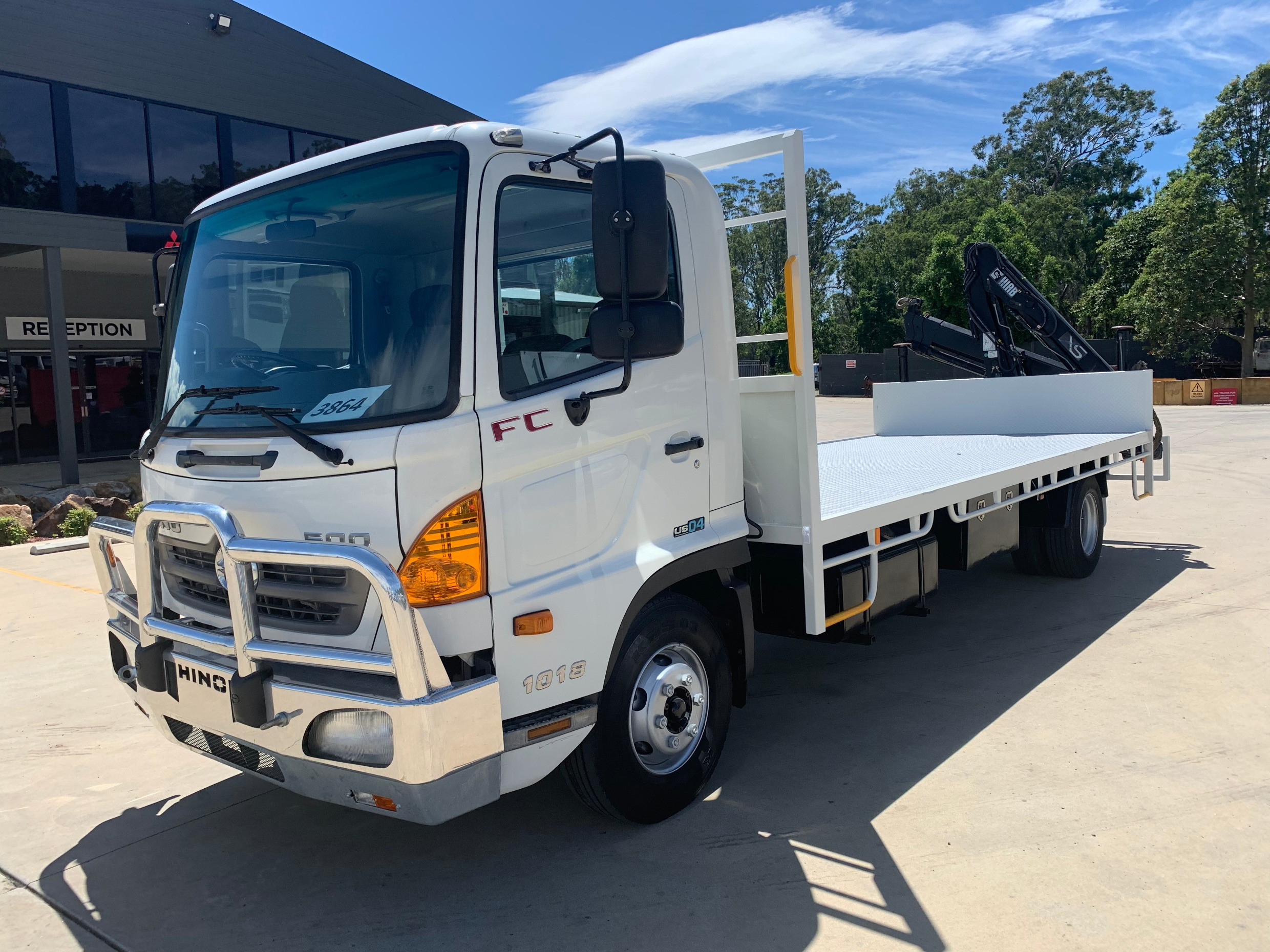 2008 HINO FC 1018-500 SERIES MANUAL CRANE TRUCK