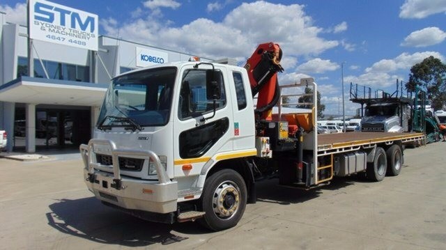 2013 MITSUBISHI FIGHTER TRUCK AUTOMATIC CRANE TRUCK