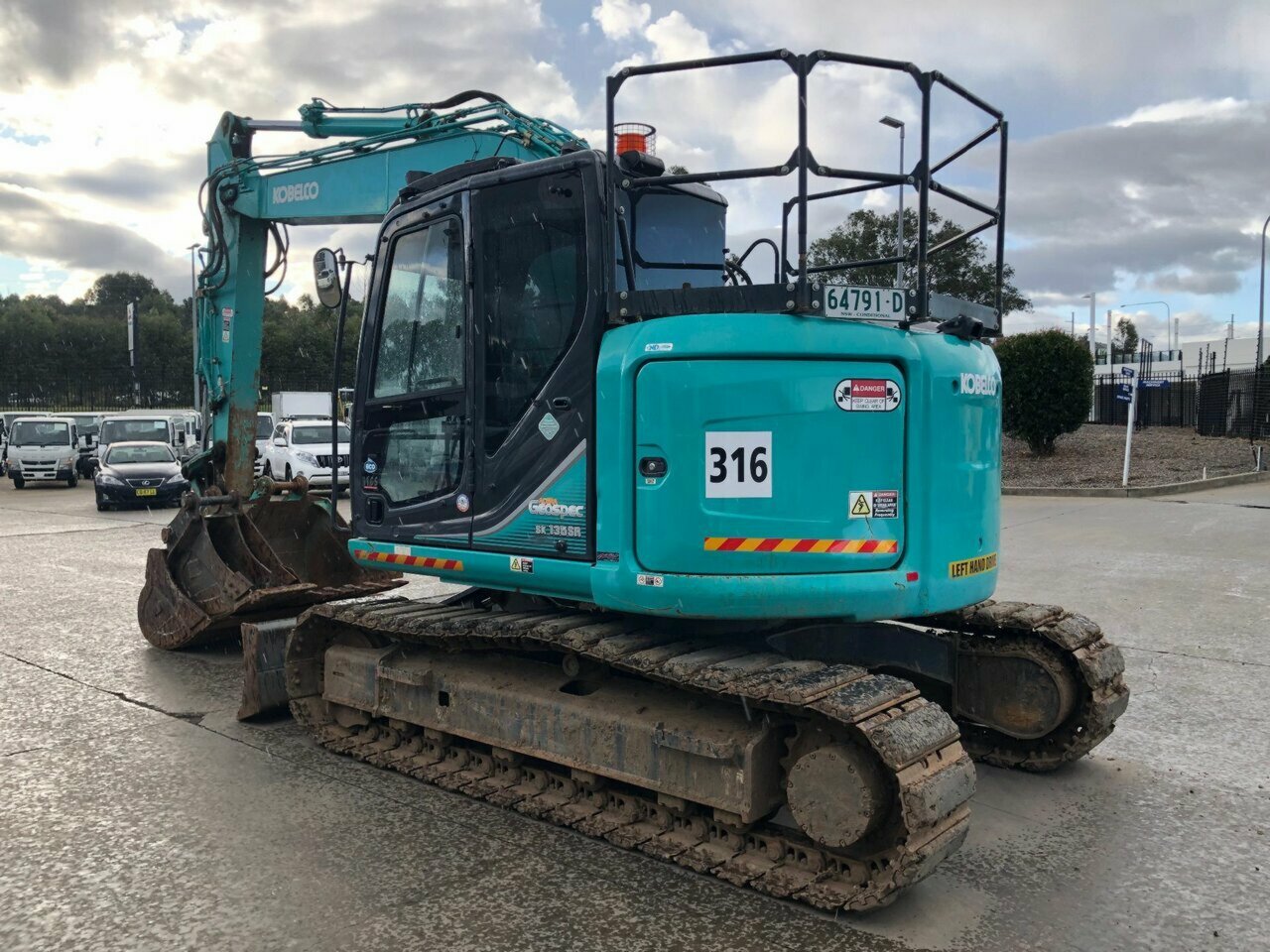2017 KOBELCO SK135SR -3 1D TRACK MOUNTED EXCAVATOR