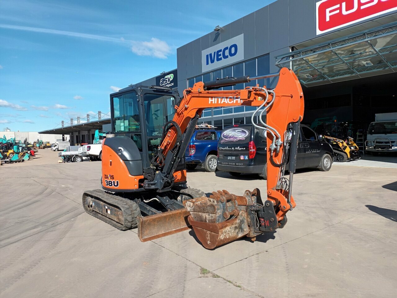 2021 HITACHI ZX38U-5A AIRCAB EXCAVATOR