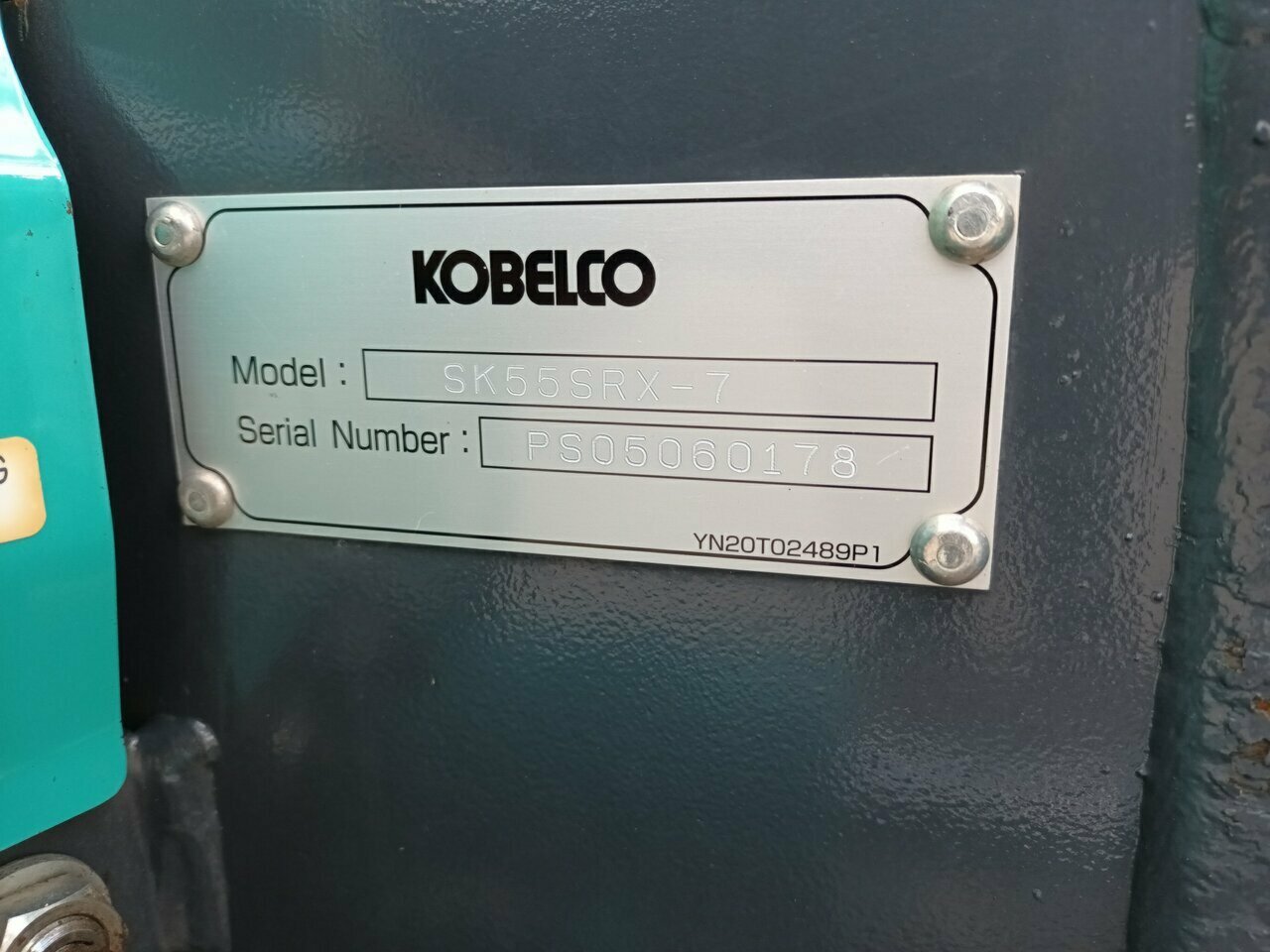 2021 KOBELCO SK55SRX-7 CANOPY EXCAVATOR