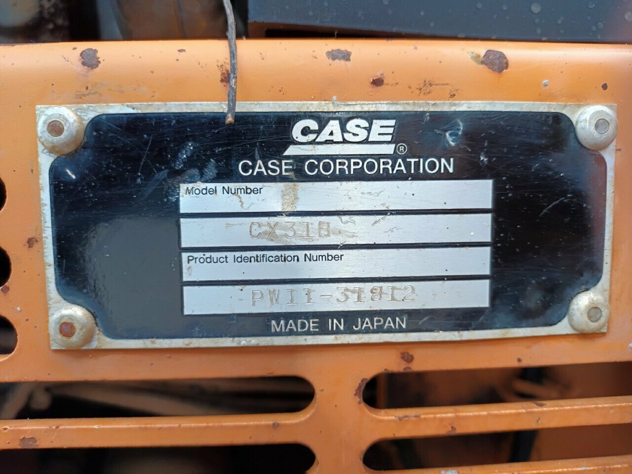 2006 CASE CX31B CANOPY EXCAVATOR