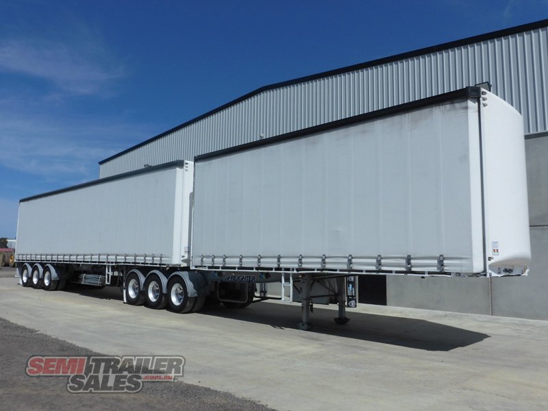 2008 MAXITRANS 34 PALLET CURTAINSIDER B DOUBLE SET - (RENTAL)