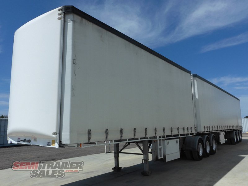 2008 MAXITRANS 34 PALLET CURTAINSIDER B DOUBLE SET - (RENTAL)