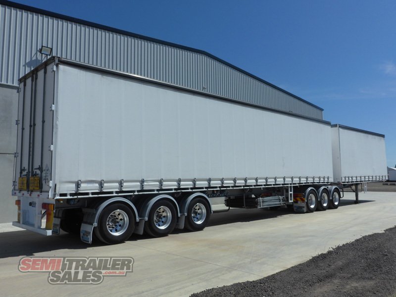 2008 MAXITRANS 34 PALLET CURTAINSIDER B DOUBLE SET - (RENTAL)