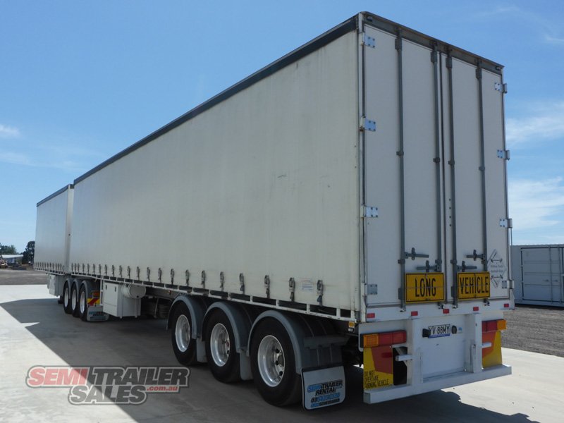 2008 MAXITRANS 34 PALLET CURTAINSIDER B DOUBLE SET - (RENTAL)