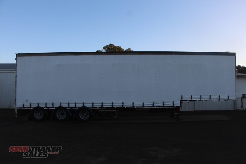 1997 VAWDREY SEMI DROP DECK CURTAINSIDER TRAILER