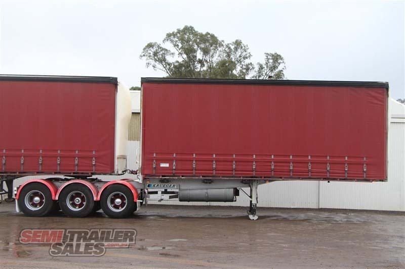 2002 KRUEGER B/D LEAD/MID 12 PALLET CURTAINSIDER TRAILER - (RENTAL)