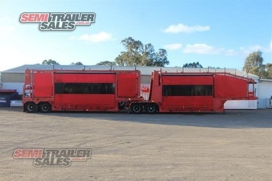 2011 CUSTOM CAR CARRIER TRAILER B/D COMBINATION 10 CAR CARRIER B DOUBLE SET