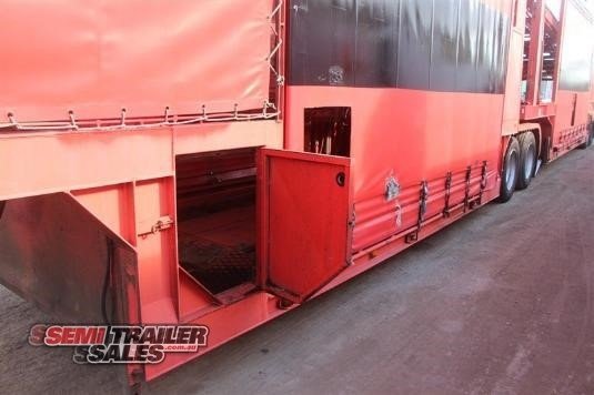 2011 CUSTOM CAR CARRIER TRAILER B/D COMBINATION 10 CAR CARRIER B DOUBLE SET