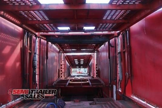 2011 CUSTOM CAR CARRIER TRAILER B/D COMBINATION 10 CAR CARRIER B DOUBLE SET