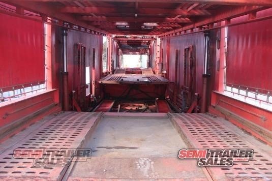 2011 CUSTOM CAR CARRIER TRAILER B/D COMBINATION 10 CAR CARRIER B DOUBLE SET
