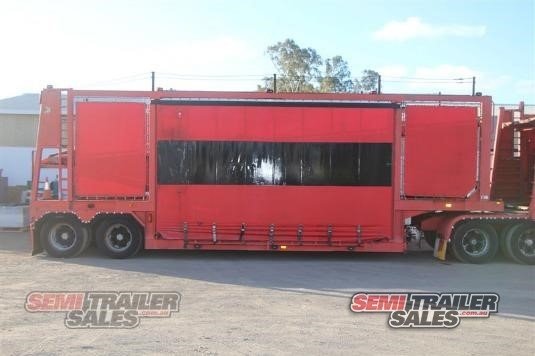 2011 CUSTOM CAR CARRIER TRAILER B/D COMBINATION 10 CAR CARRIER B DOUBLE SET