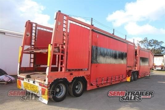 2011 CUSTOM CAR CARRIER TRAILER B/D COMBINATION 10 CAR CARRIER B DOUBLE SET