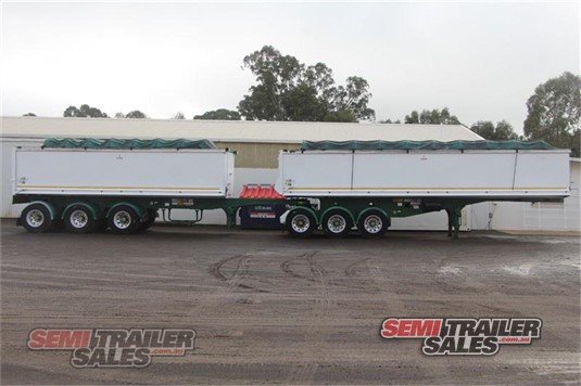 2008 HERCULES STAG TIPPING B DOUBLE SET TIPPER TRAILER
