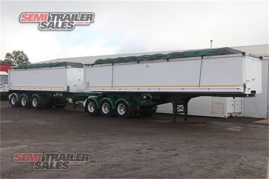 2008 HERCULES STAG TIPPING B DOUBLE SET TIPPER TRAILER