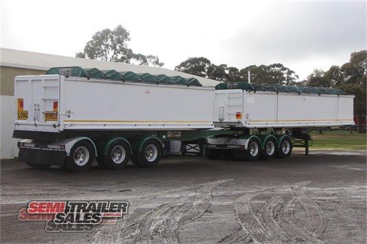 2008 HERCULES STAG TIPPING B DOUBLE SET TIPPER TRAILER