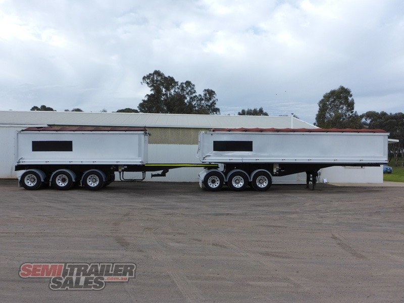 2008 HERCULES STAG B DOUBLE TIPPER TRAILER