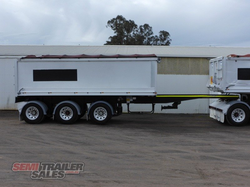 2008 HERCULES STAG B DOUBLE TIPPER TRAILER 