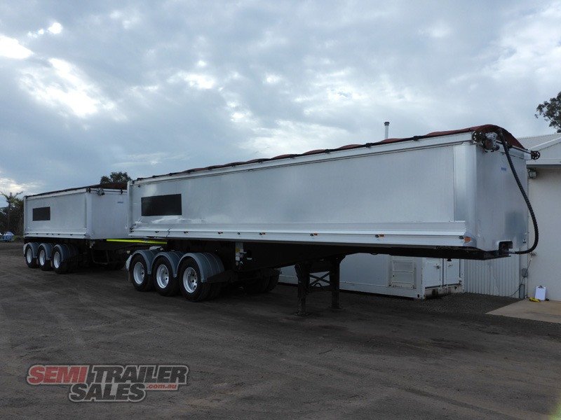 2008 HERCULES STAG B DOUBLE TIPPER TRAILER 