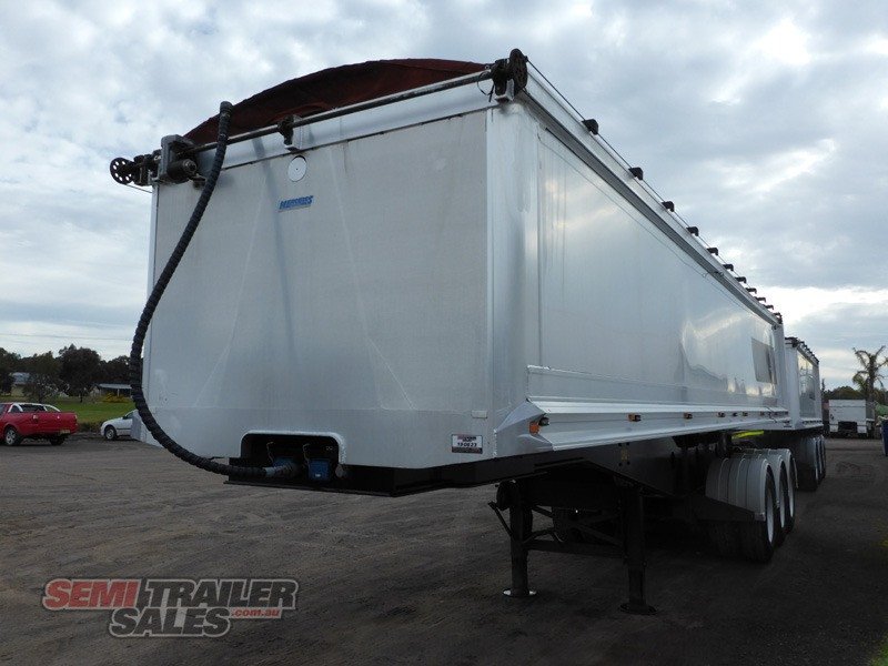 2008 HERCULES STAG B DOUBLE TIPPER TRAILER 