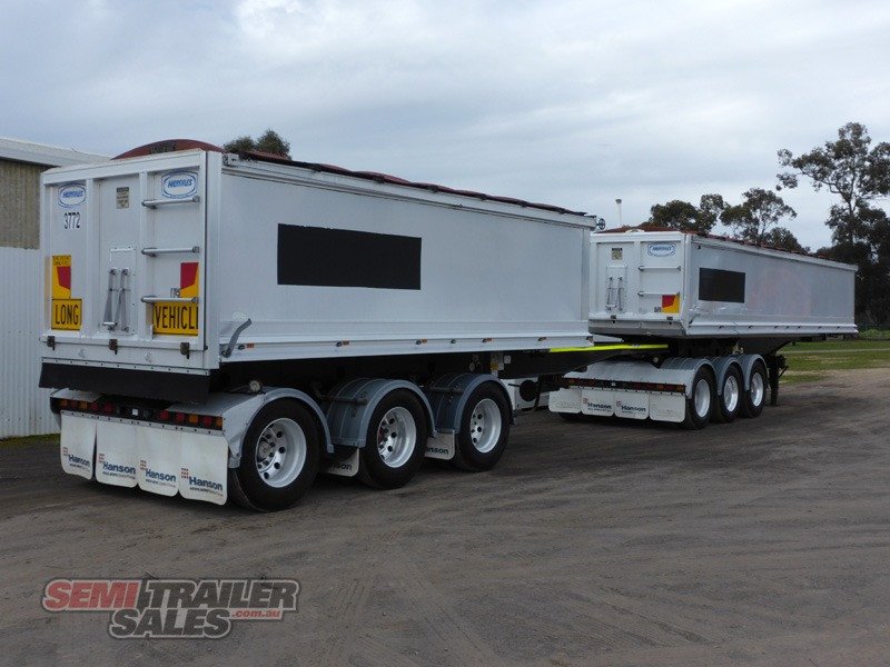 2008 HERCULES STAG B DOUBLE TIPPER TRAILER 