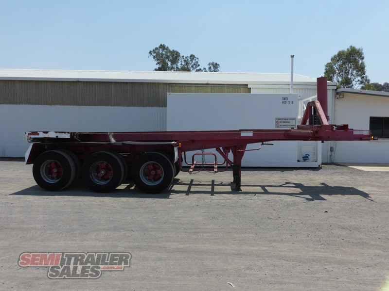 1998 HOWARD PORTER SEMI 20FT TIPPING SKEL TRAILER 