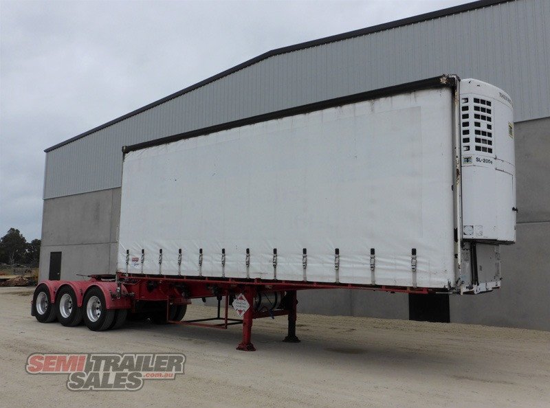 2007 BARKER REFRIGERATED CURTAINSIDER TRAILER