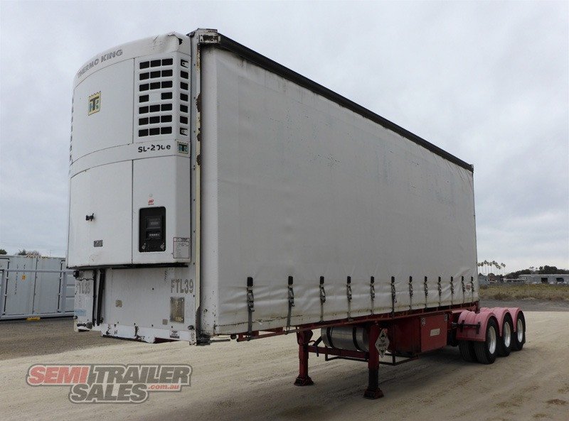 2007 BARKER REFRIGERATED CURTAINSIDER TRAILER