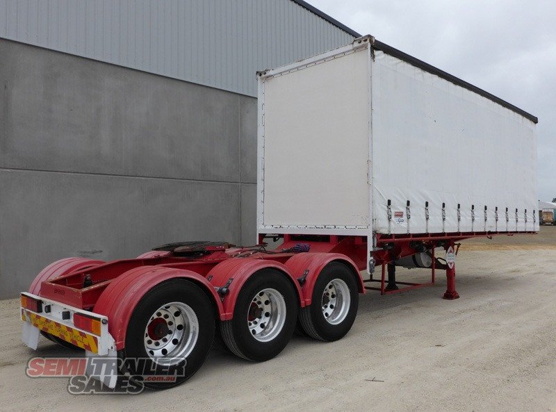 2007 BARKER REFRIGERATED CURTAINSIDER TRAILER