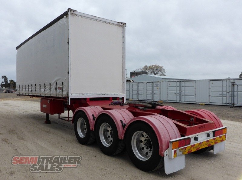 2007 BARKER REFRIGERATED CURTAINSIDER TRAILER