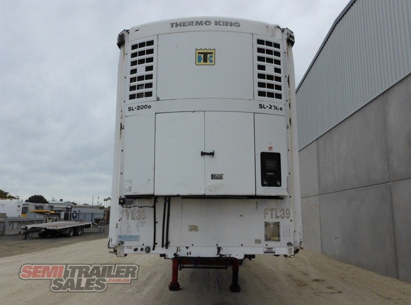 2007 BARKER REFRIGERATED CURTAINSIDER TRAILER