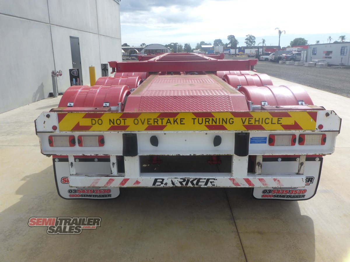 2010 BARKER 40FT RETRACTABLE SKEL TRAILER