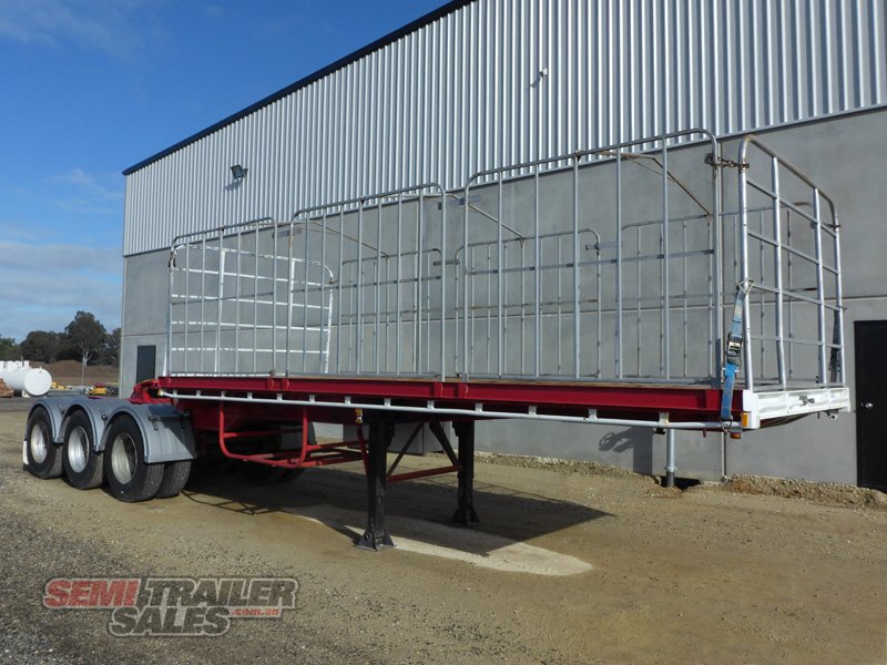 1983 FRUEHAUF 10 PALLET FLAT TOP A TRAILER