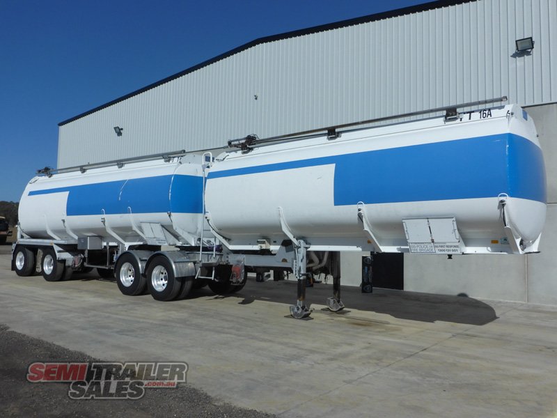 2001 HOLMWOOD HIGHGATE BOGIE TANKER B DOUBLE SET TRAILER
