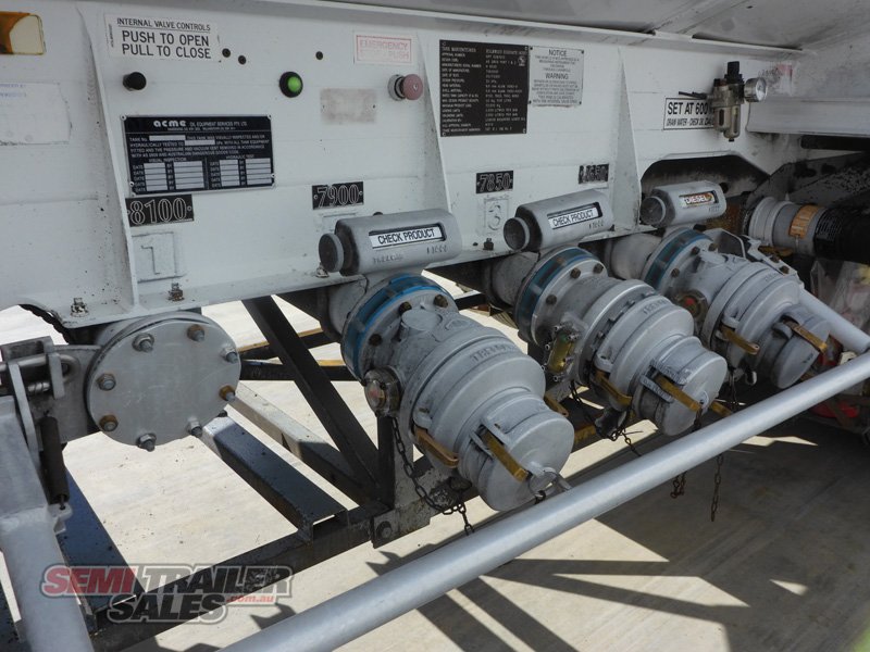 2001 HOLMWOOD HIGHGATE BOGIE TANKER B DOUBLE SET TRAILER