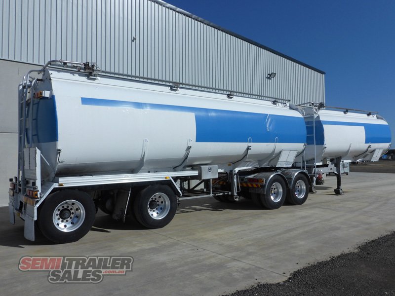 2001 HOLMWOOD HIGHGATE BOGIE TANKER B DOUBLE SET TRAILER