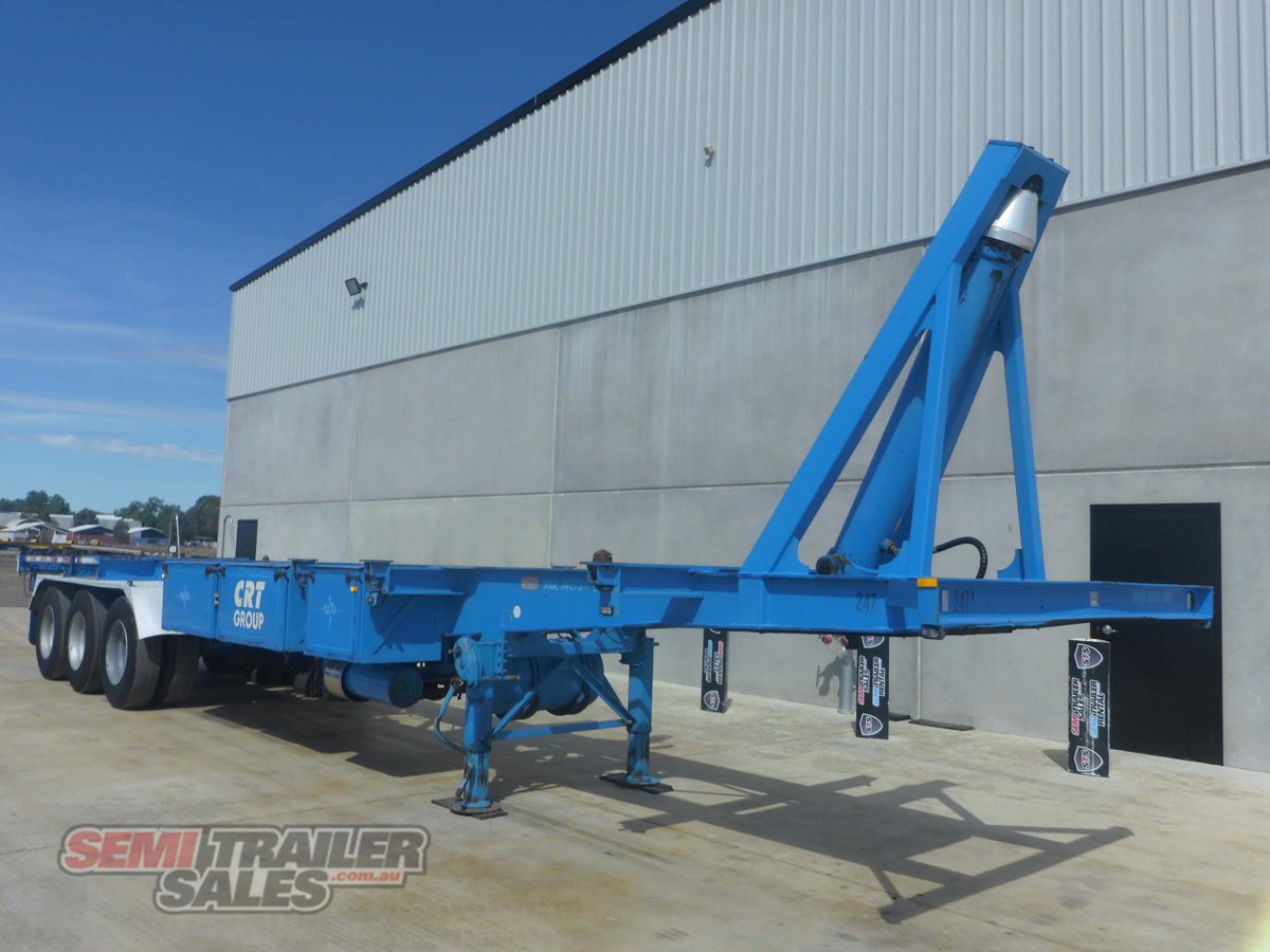1995 BARKER SKELETAL TRAILER TRAILER TIPPING SKEL