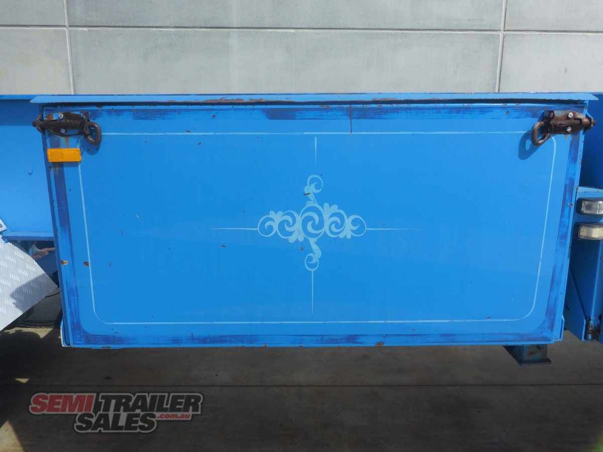 1995 BARKER SKELETAL TRAILER TRAILER TIPPING SKEL