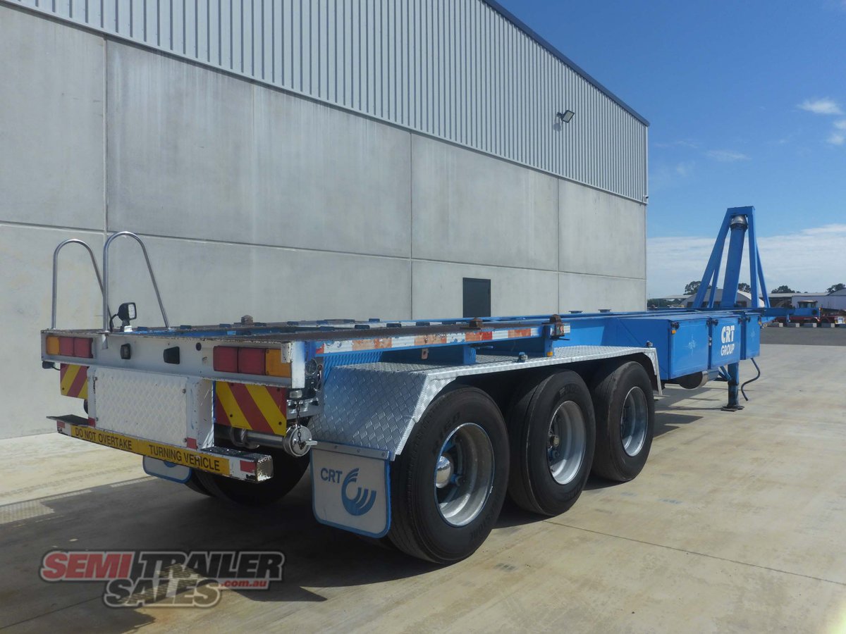 1995 BARKER SKELETAL TRAILER TRAILER TIPPING SKEL