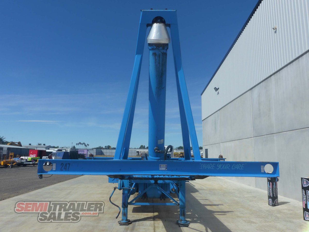 1995 BARKER SKELETAL TRAILER TRAILER TIPPING SKEL