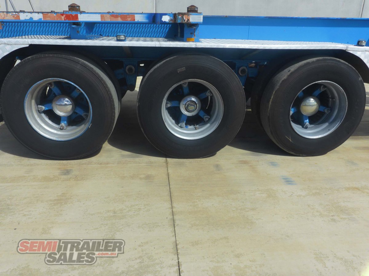 1995 BARKER SKELETAL TRAILER TRAILER TIPPING SKEL