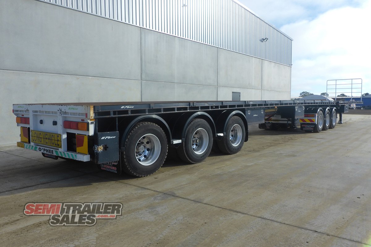 2010 OPHEE FLAT DECK TRAILER 34 PALLET FLAT TOP B DOUBLE SET