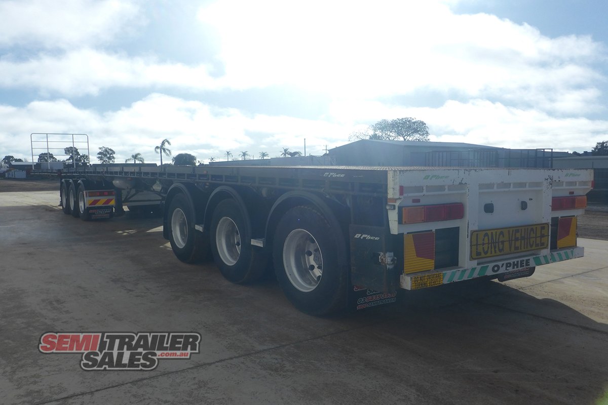 2010 OPHEE FLAT DECK TRAILER 34 PALLET FLAT TOP B DOUBLE SET